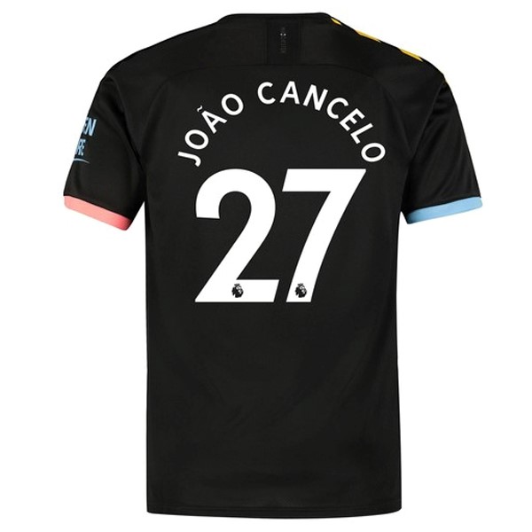 Camiseta Manchester City NO.27 Cancelo Segunda equipación 2019-2020 Negro